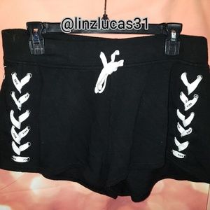 Vspink szL lace up shorts, EUC